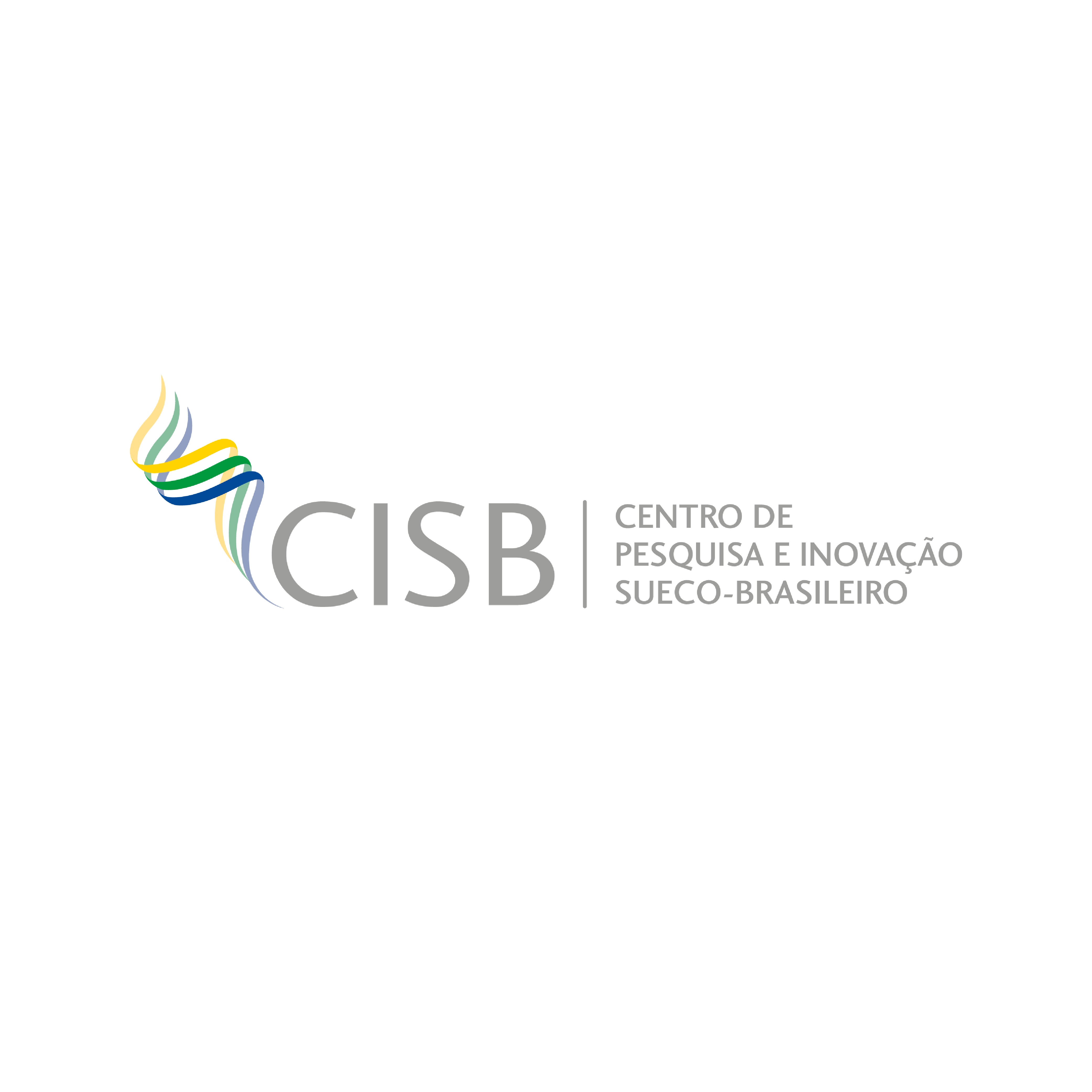CISB in grey with a green/blue/yellow swirl to the left