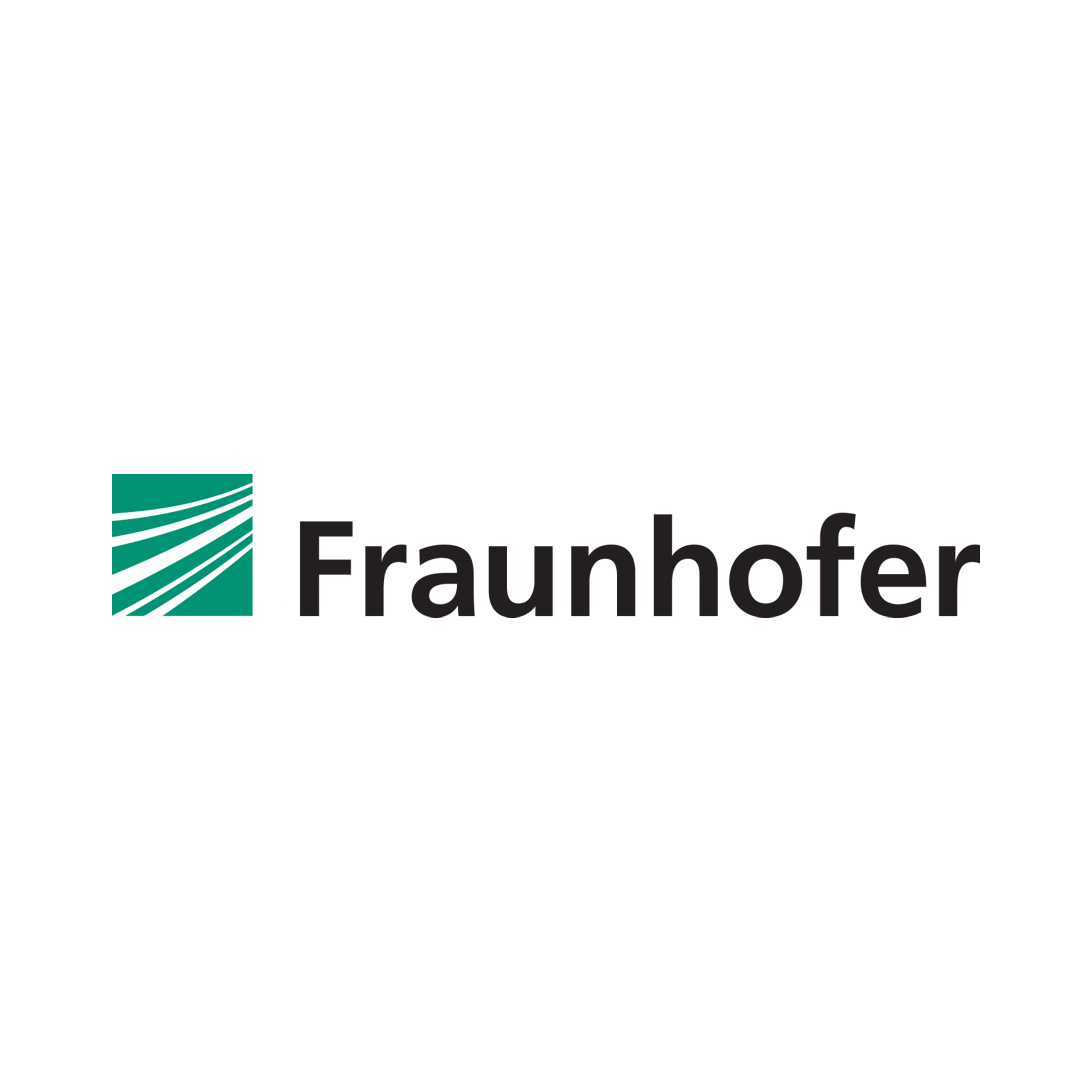 Green logo, Fraunhofer in black text to right