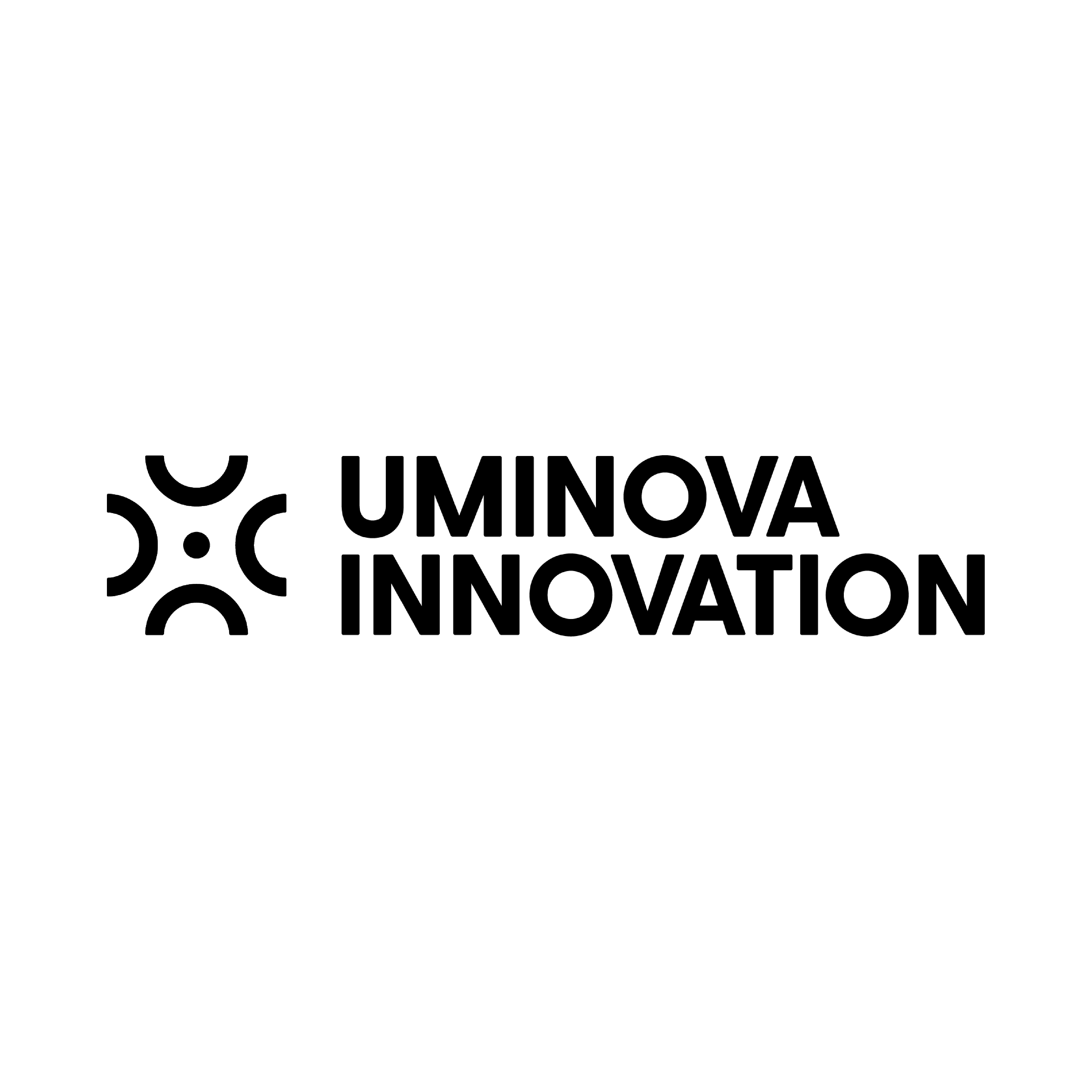 Black Uminova Innovation logo.