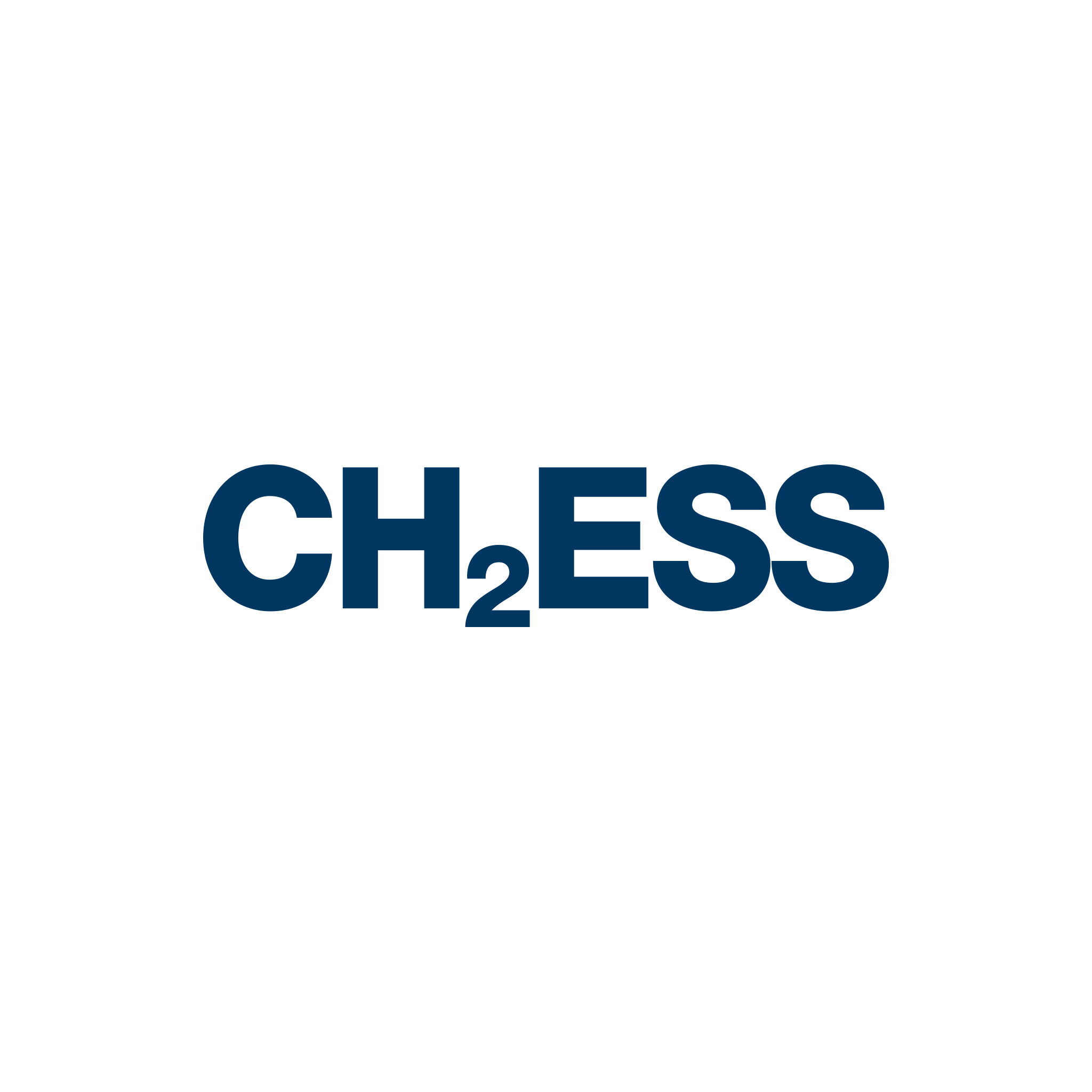 CH2ESS logo in navy blue