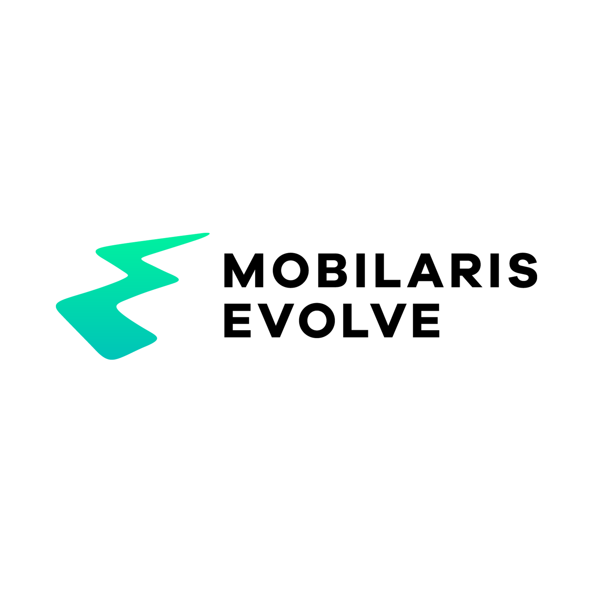 Mobilaris evolve logo in green and black
